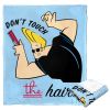 Cartoon Network's Johnny Bravo Silk Touch Throw Blanket, 50" x 60", Don't Touch the Hair