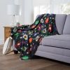 DC Comics Justice League Silk Touch Throw Blanket, 50" x 60", Hero Ornaments