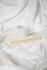 Omne Sleep 4-Piece White Microplush and Bamboo Flex Head King Hypoallergenic Sheet Set
