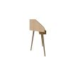 Manhattan Comfort Bradley Corner Desk with Keyboard Shelf in Rustic Brown and Yellow