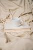 Omne Sleep 4-Piece Cream Microplush and Bamboo Flex Head Queen Hypoallergenic Sheet Set