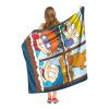 Rugrats; Winter Window Aggretsuko Comics Silk Touch Throw Blanket; 50" x 60"