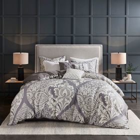 6 Piece Printed Duvet Cover Set (Color: as Pic)